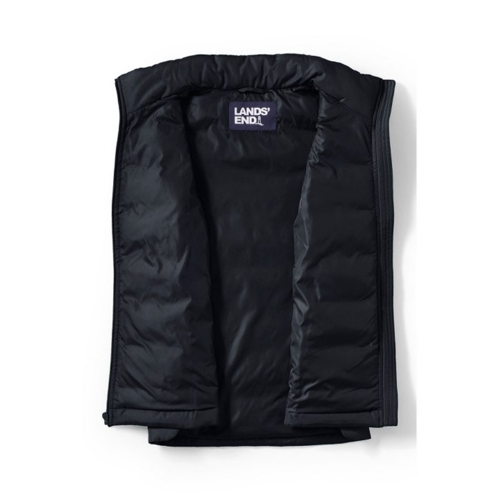 Lands' End Black Puffer Vest NWT - Picture 8 of 9